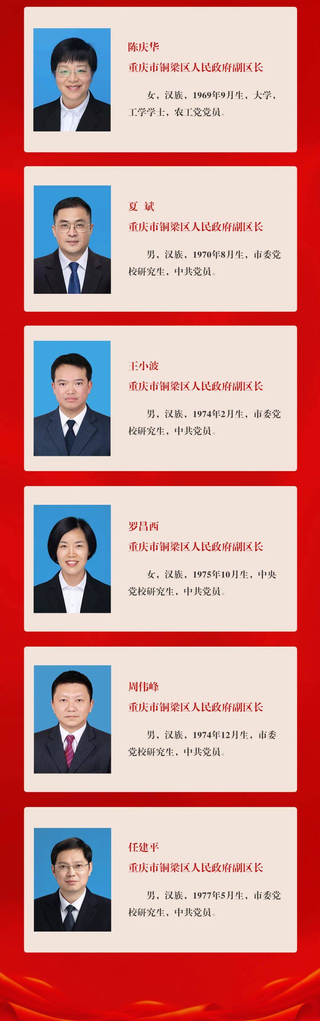 铜梁县人民政府办公室最新领导团队亮相