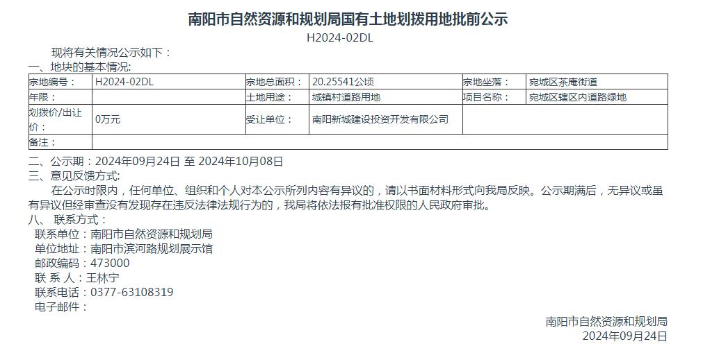 南阳市国土资源局最新项目进展动态